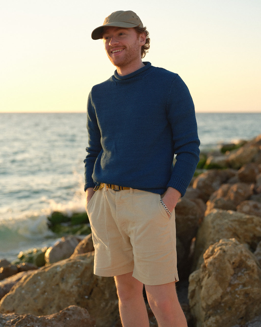 Fisherman's Sweater in Indigo