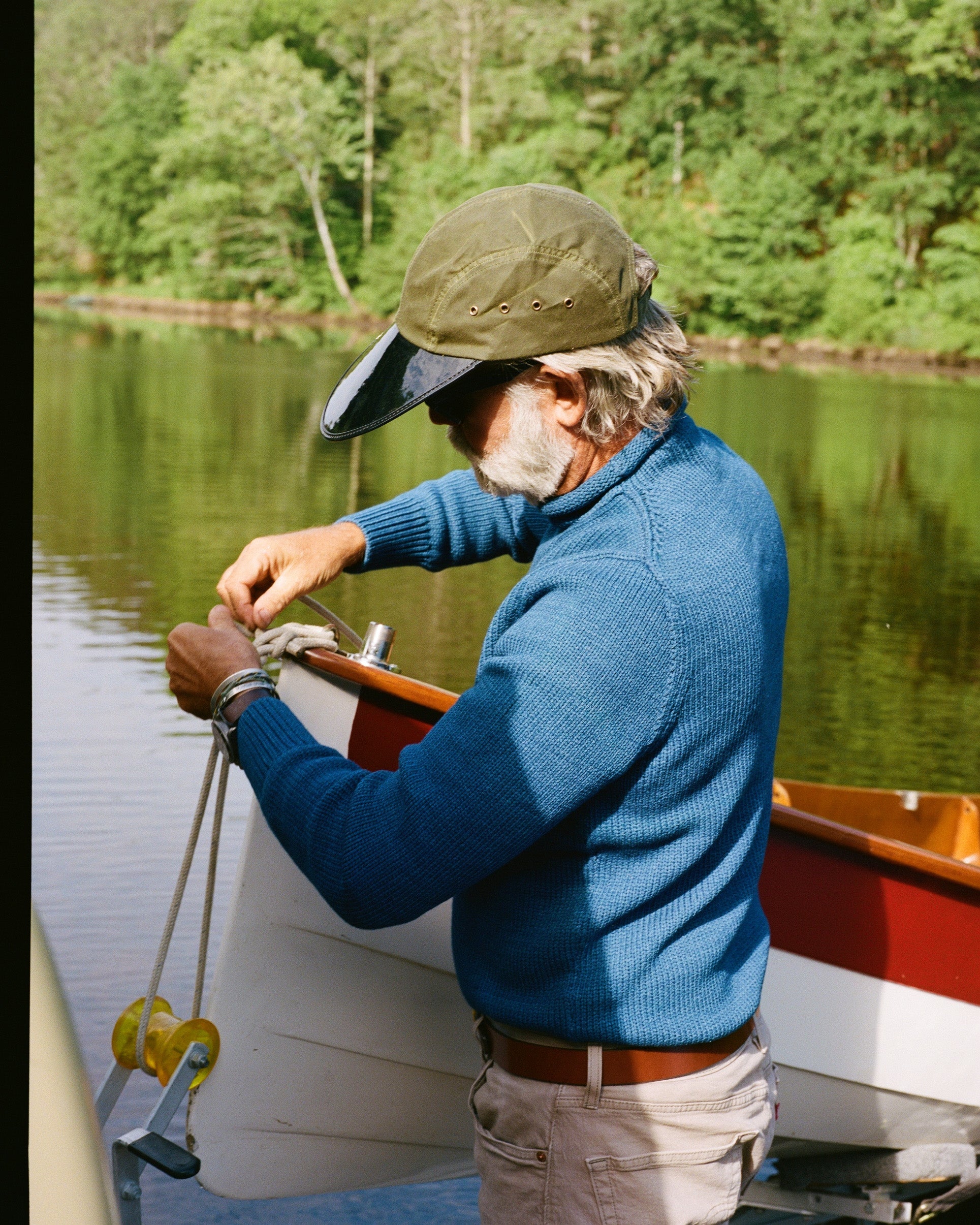 Fisherman's Sweater in Indigo