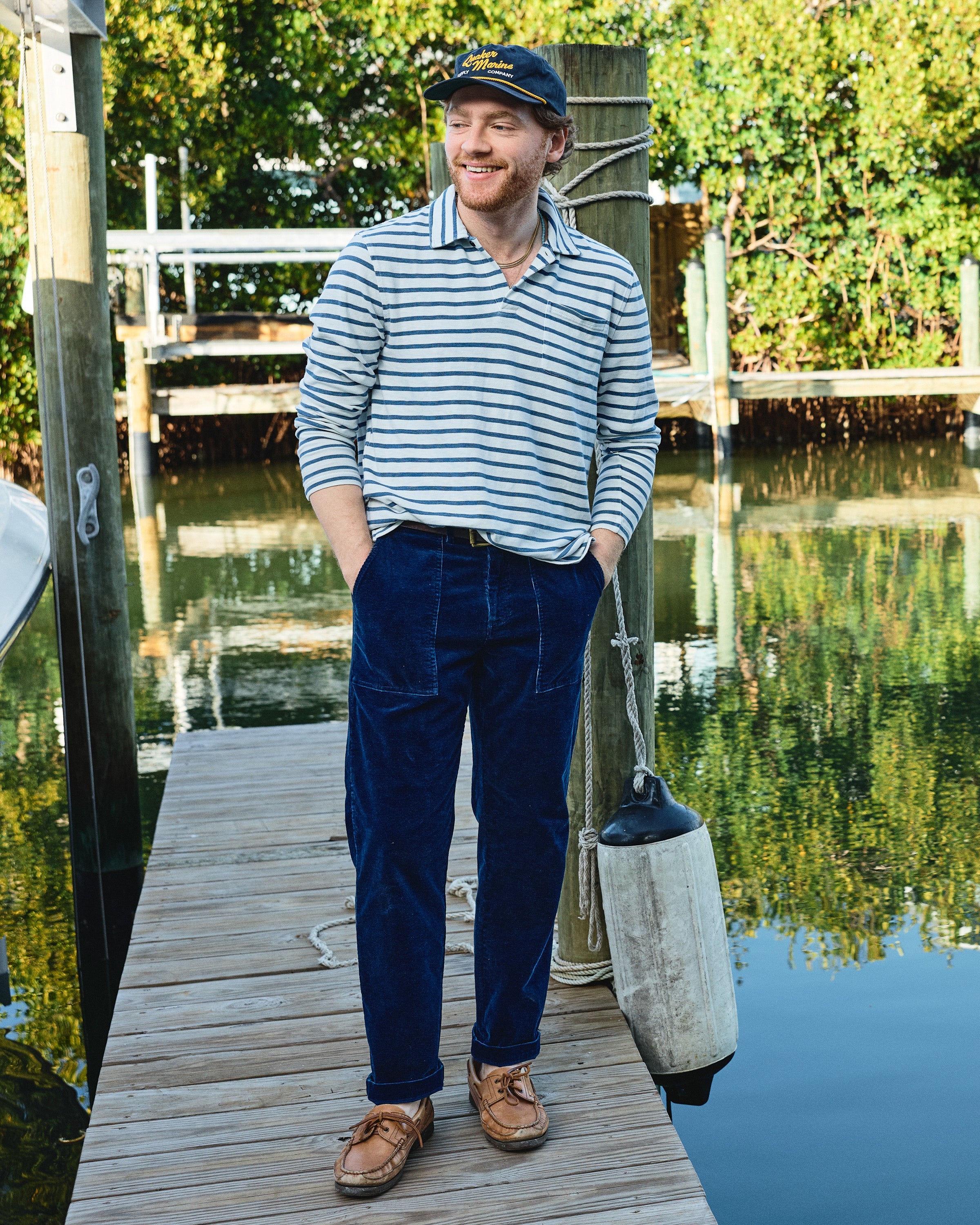 Pant in True Indigo Corduroy