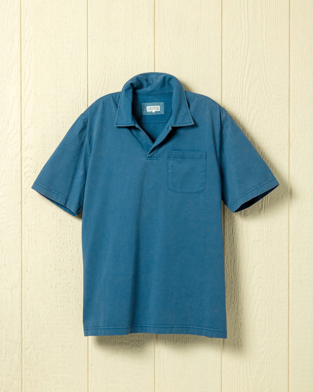 Salt Washed Polo in Atlantic Blue