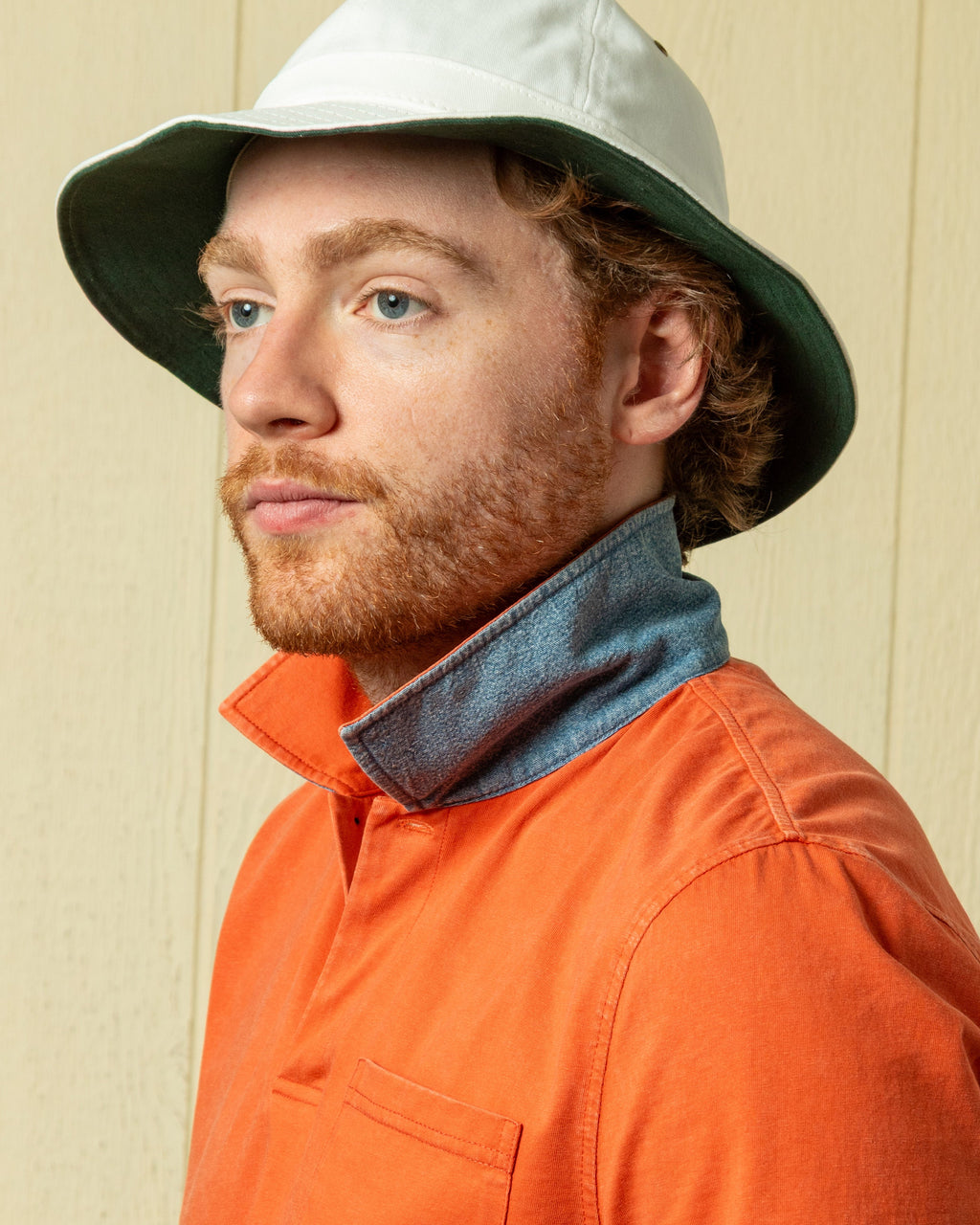 Salt Washed Polo in Burnt Orange