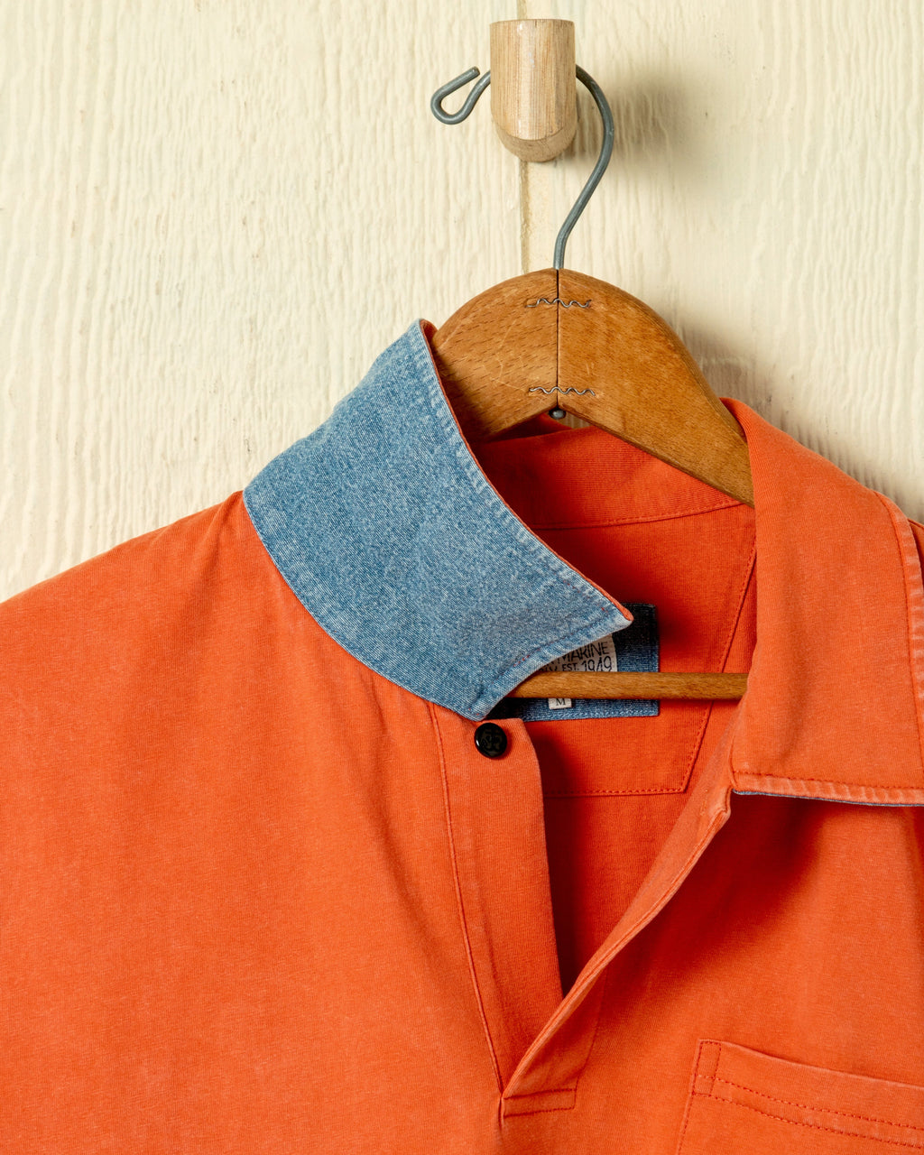 Salt Washed Polo in Burnt Orange