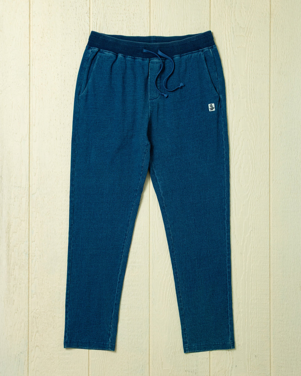 Pant in Dark Wash Indigo Loopback Terry