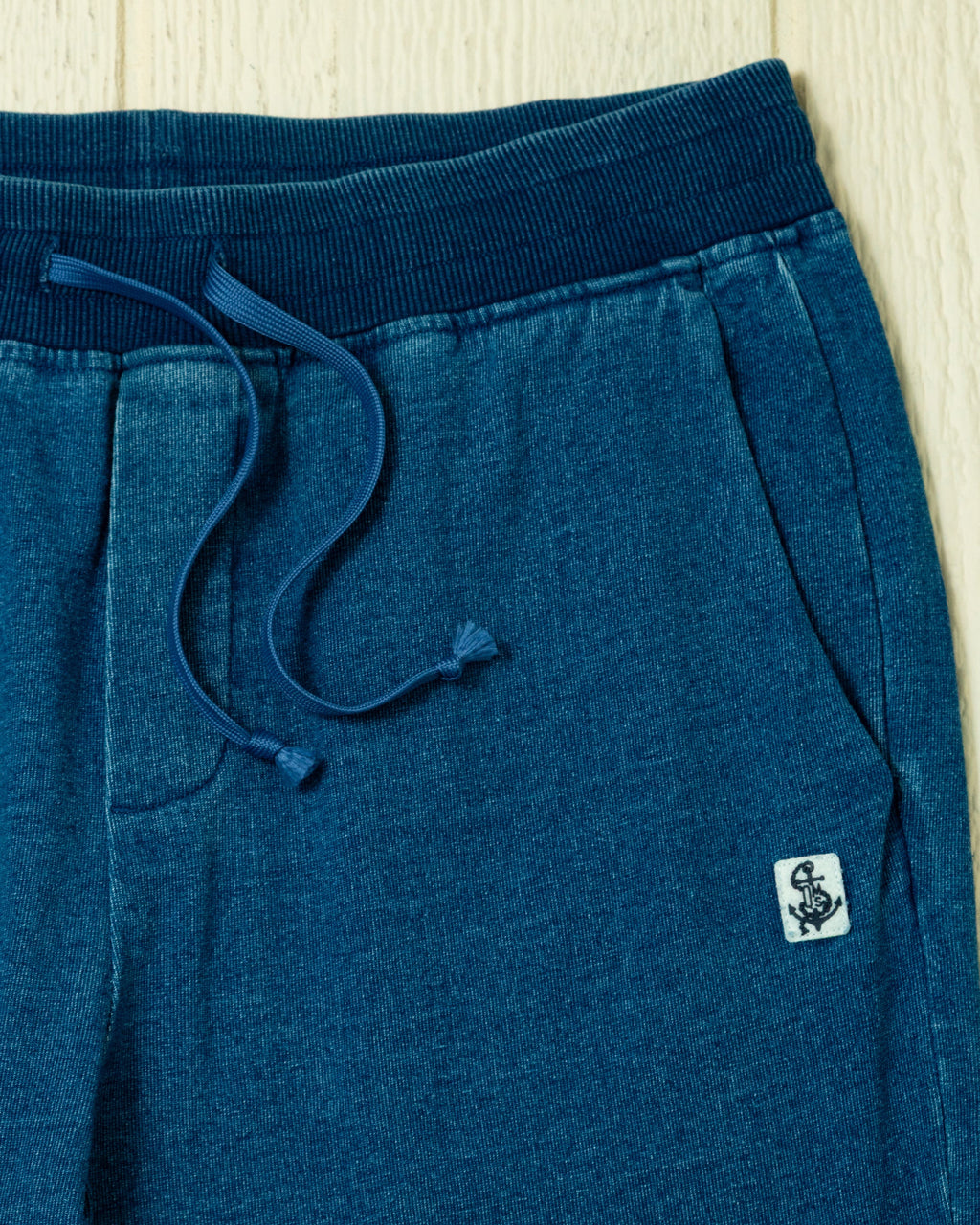 Pant in Dark Wash Indigo Loopback Terry