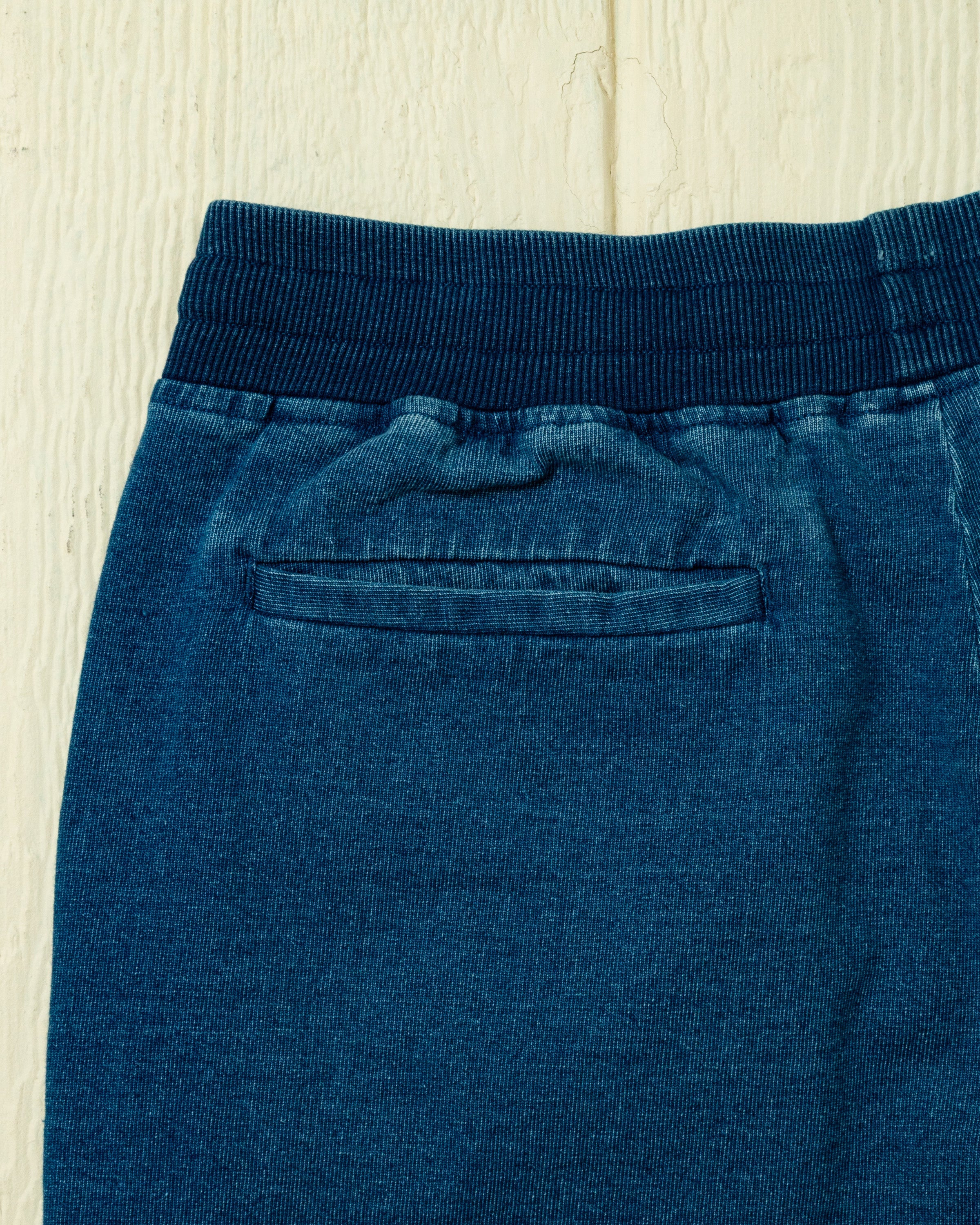 Pant in Dark Wash Indigo Loopback Terry