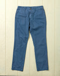 Garment Dyed Pant in Weathered Navy Herringbone Twill