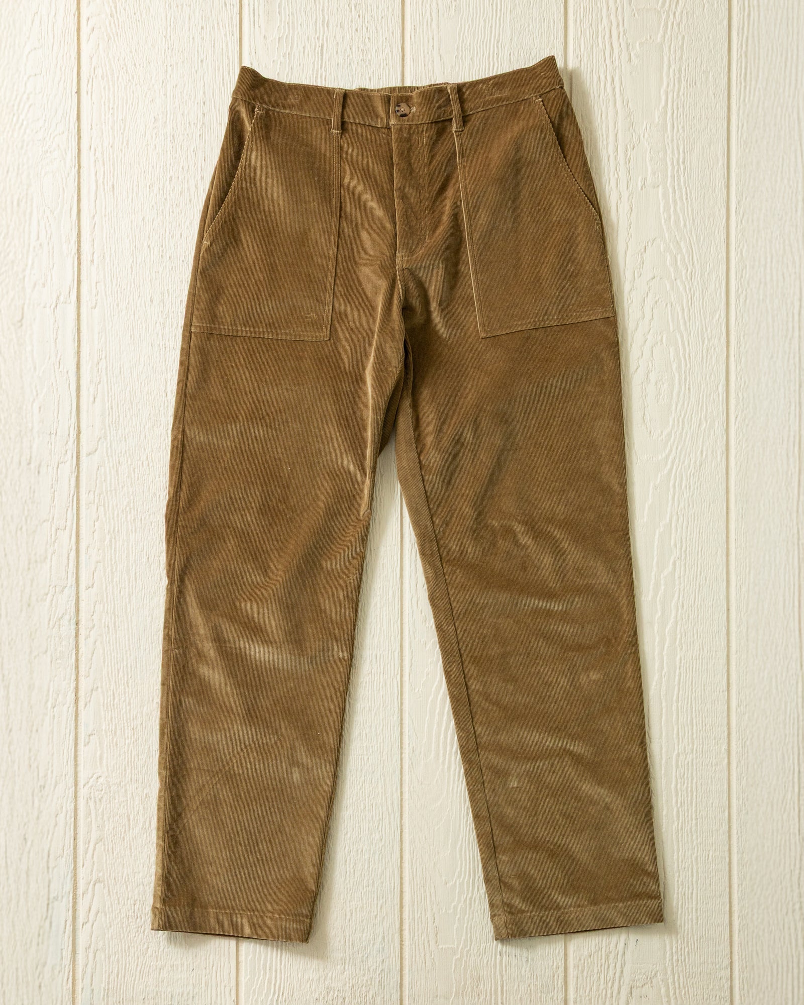 Pant in Dark Khaki Corduroy