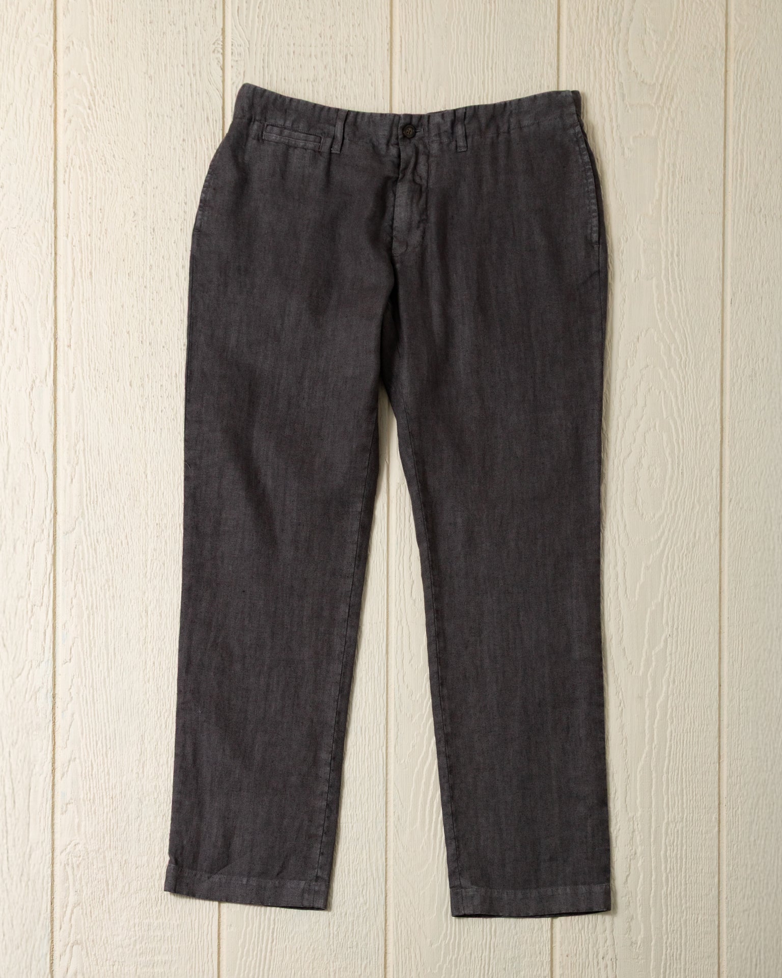 Garment Dyed Linen Pant in Graphite