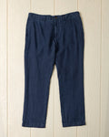 Garment Dyed Linen Pant in Navy