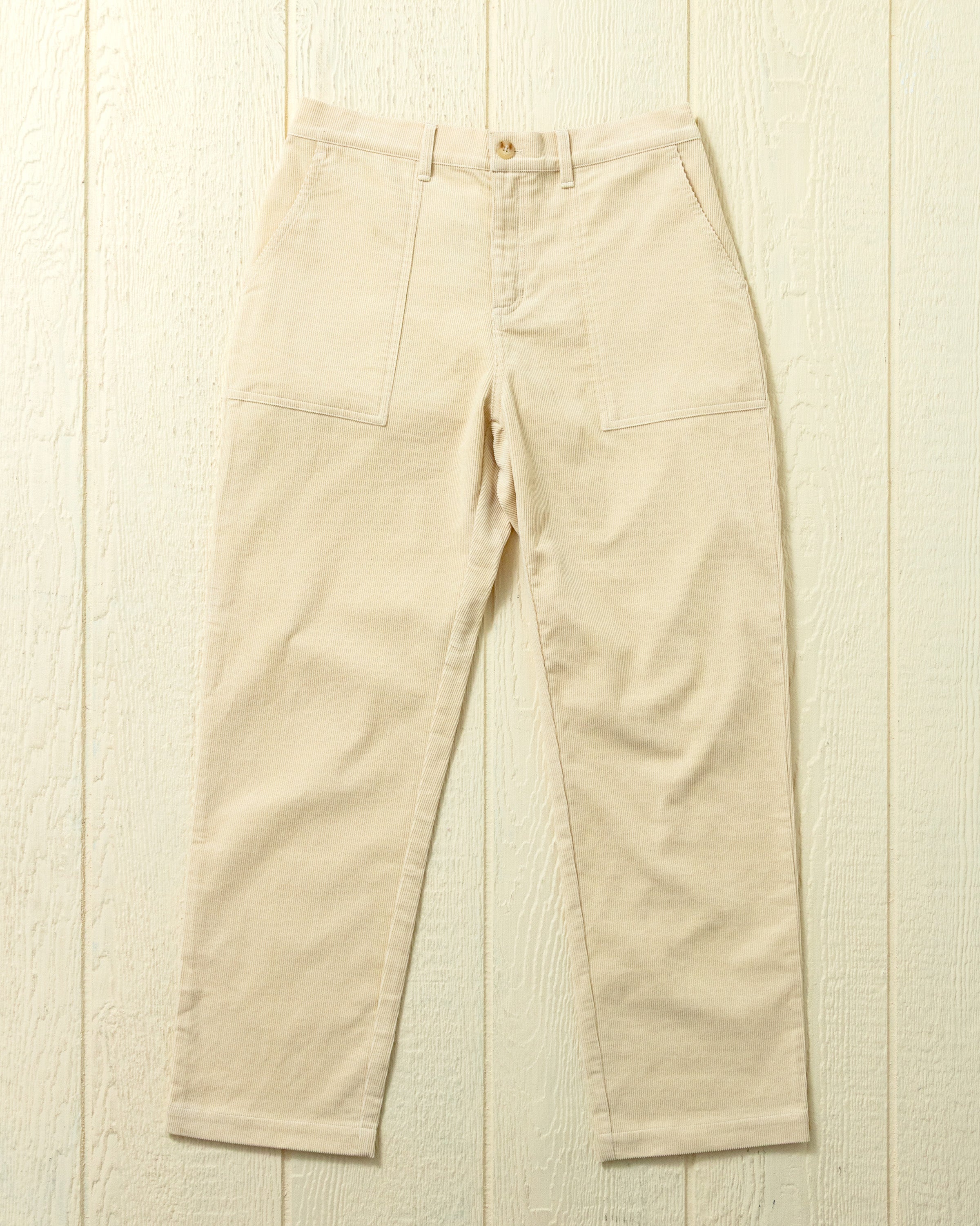 Broek van natuurlijke corduroy