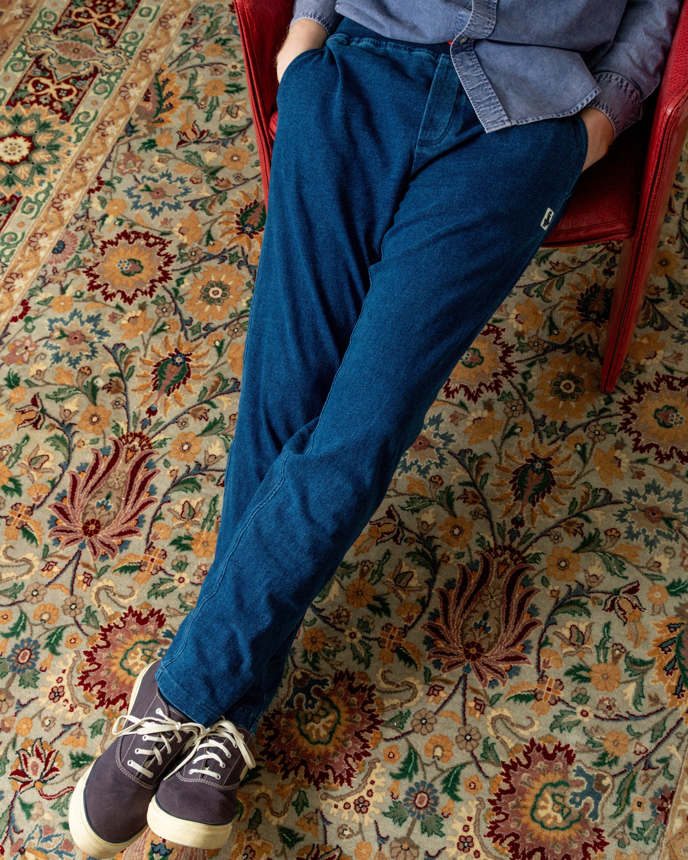 Sweat Pant in Washed Indigo