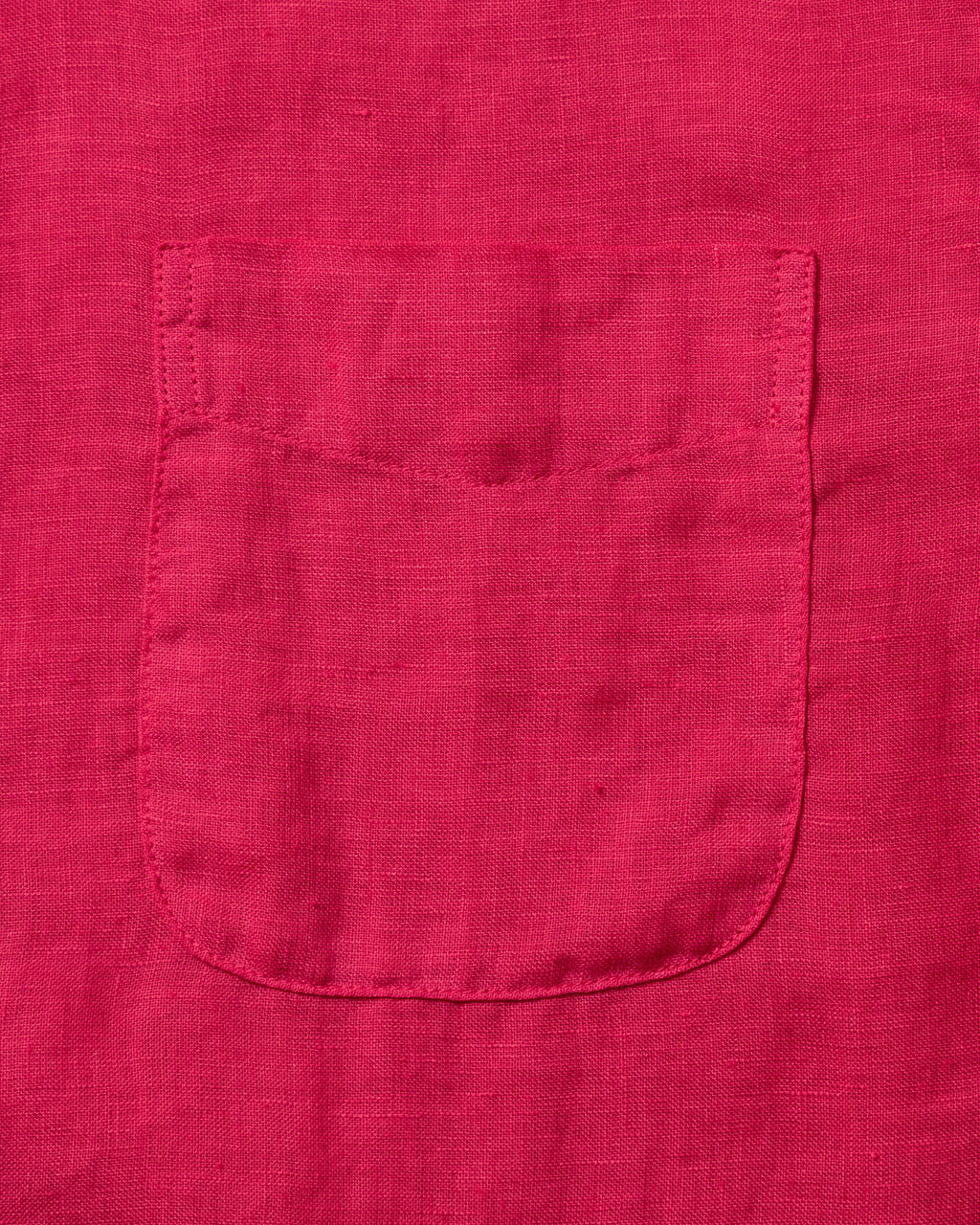 Garment Dyed Linen Shirt in Crimson