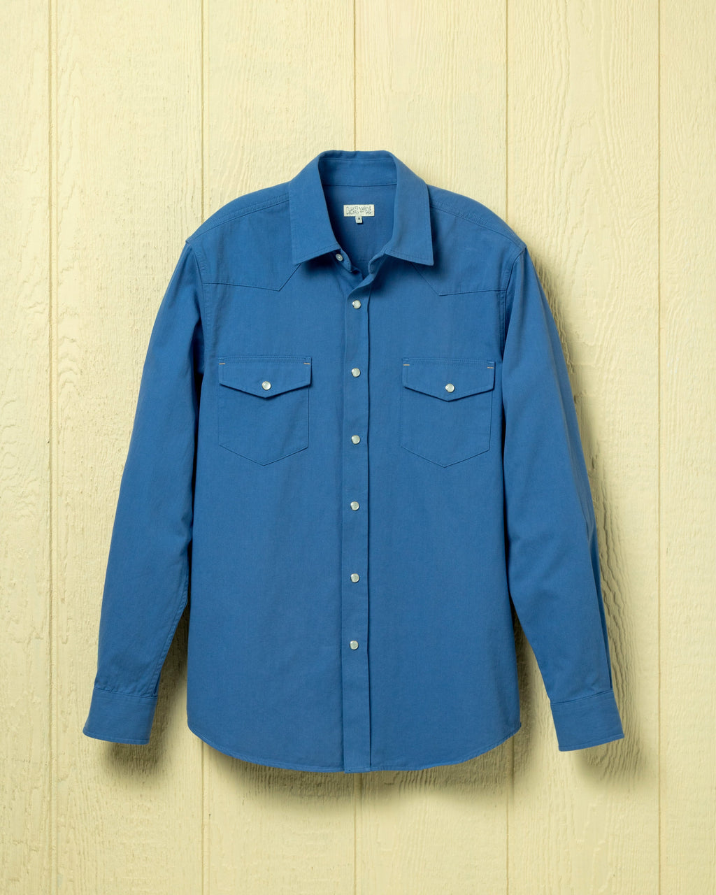 Pearl Snap Shirt in Atlantic Blue