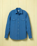 Pearl Snap Shirt in Atlantic Blue