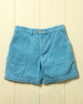 Korte broek van Bimini-blauwe corduroy
