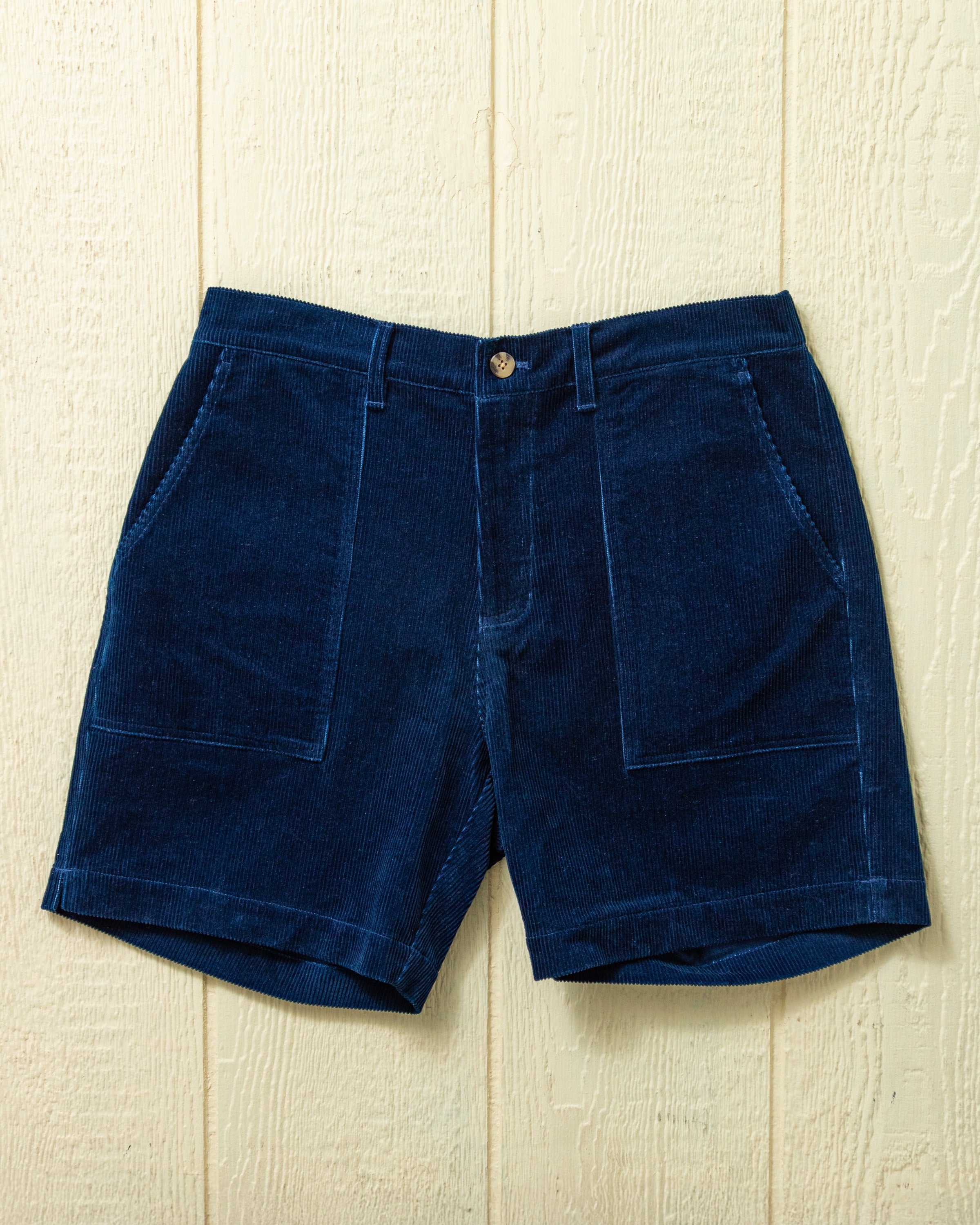 Short in True Indigo Corduroy